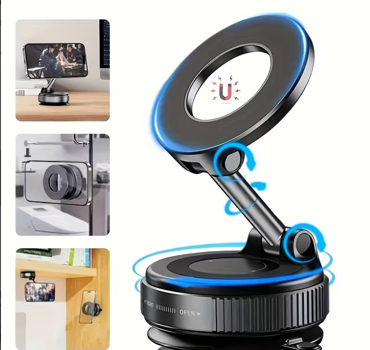 Multifunctional Vacuum Suction Phone Holder